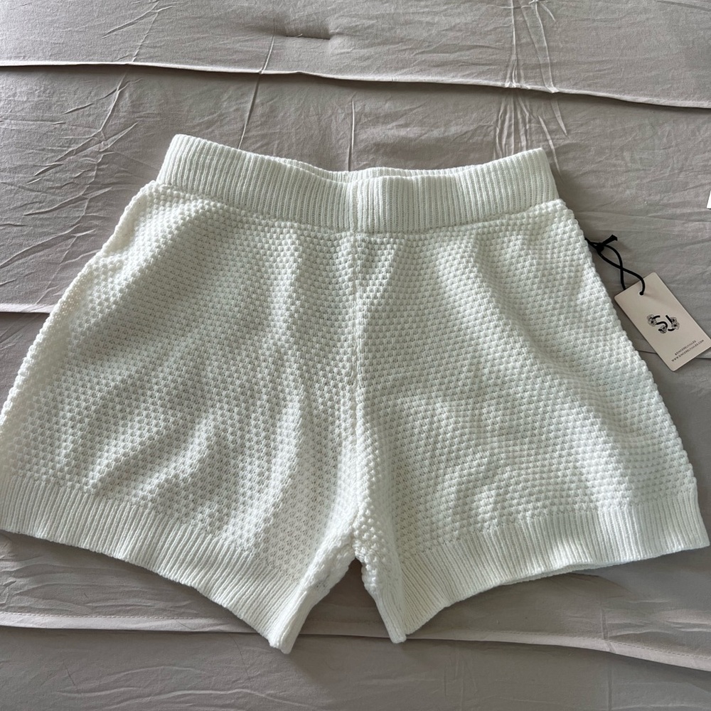 NWT Sincerely Jules White Knit Shorts